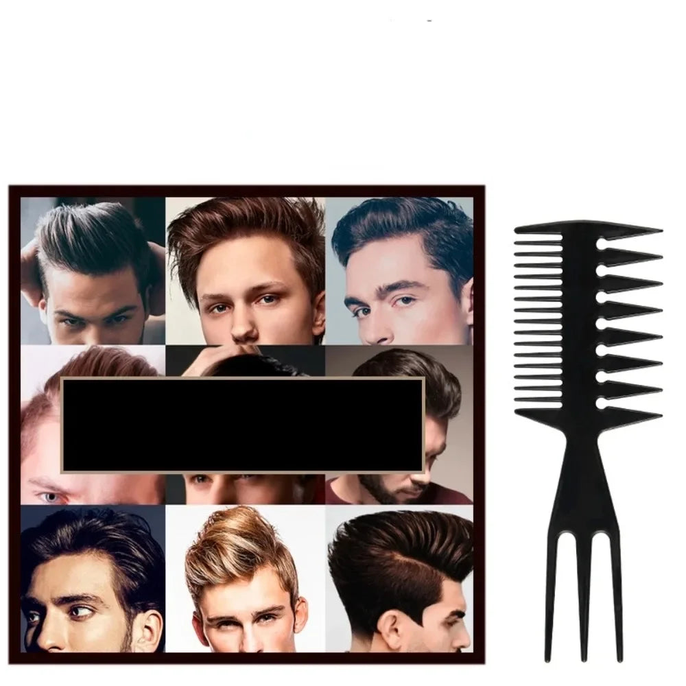 Povei Double Side Hair Combs Fish Bone Shape Hair Brush - Barber Styling Tool