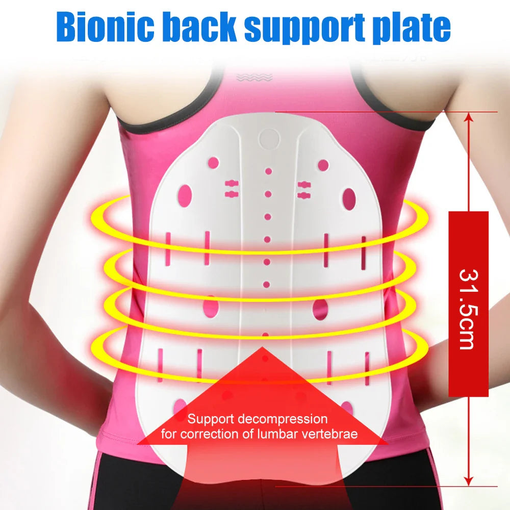 Povei Adjustable Arch Back Support Belt for Herniated Disc & Sciatica