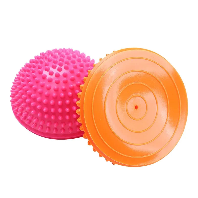 Povei Inflatable Half Sphere Massage Ball for Pilates Yoga Fitness Sports