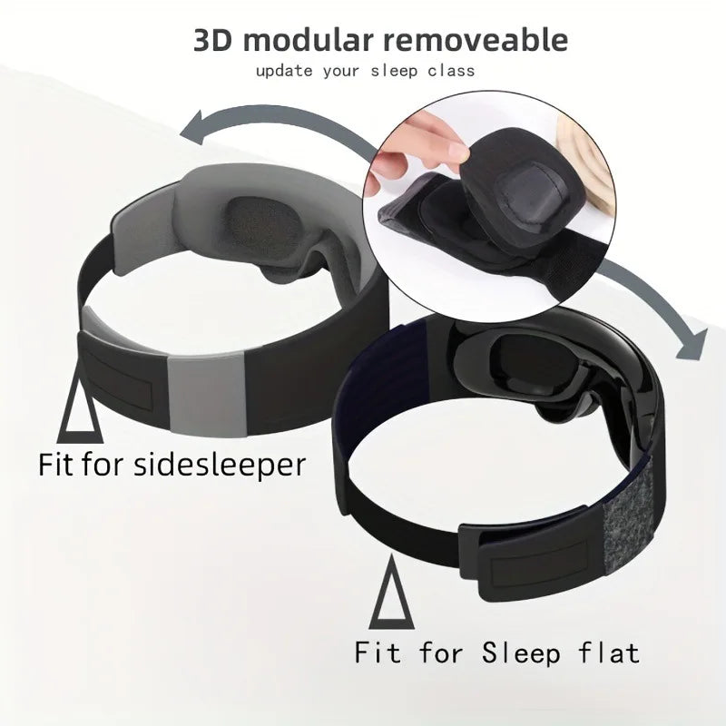 Povei 3D Sleep Mask - Soft Eye Mask for Light Blocking and Better Sleep