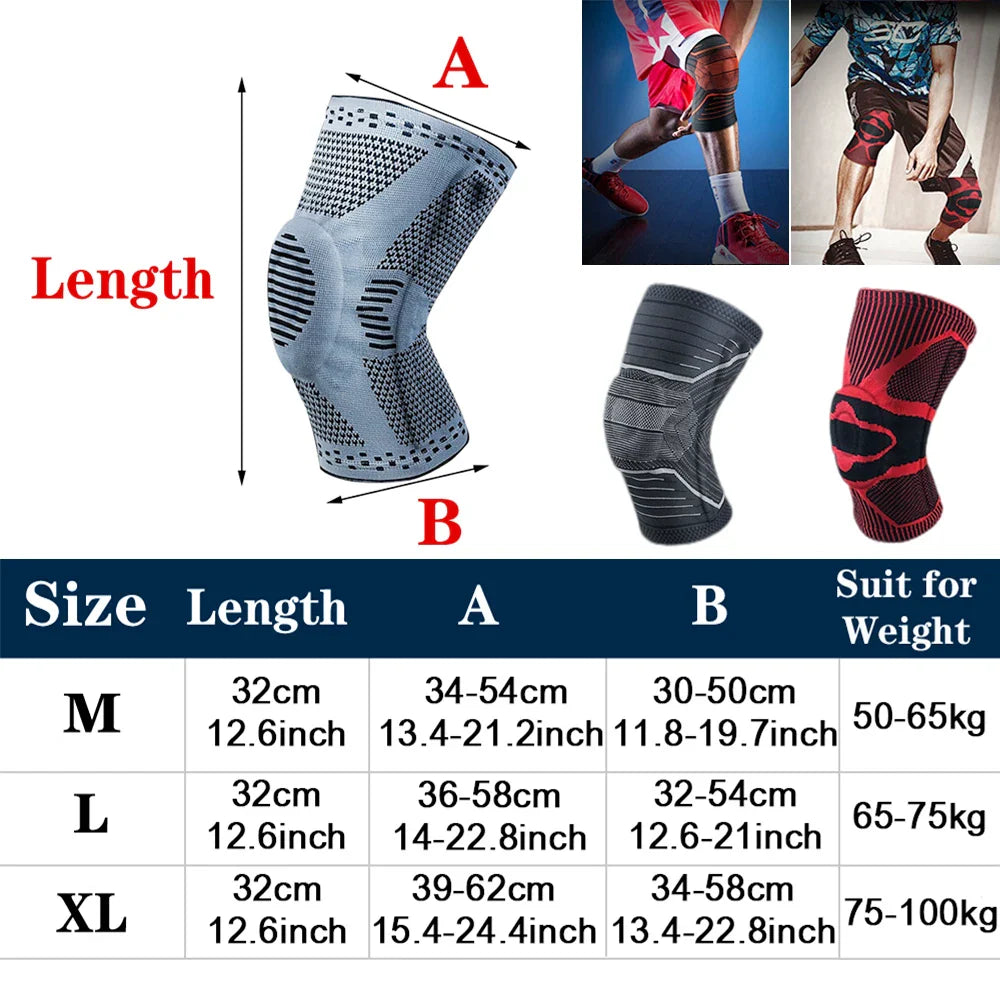 Povei Compression Knee Brace Support for Arthritis, Joint Pain, ACL, Meniscus Tear