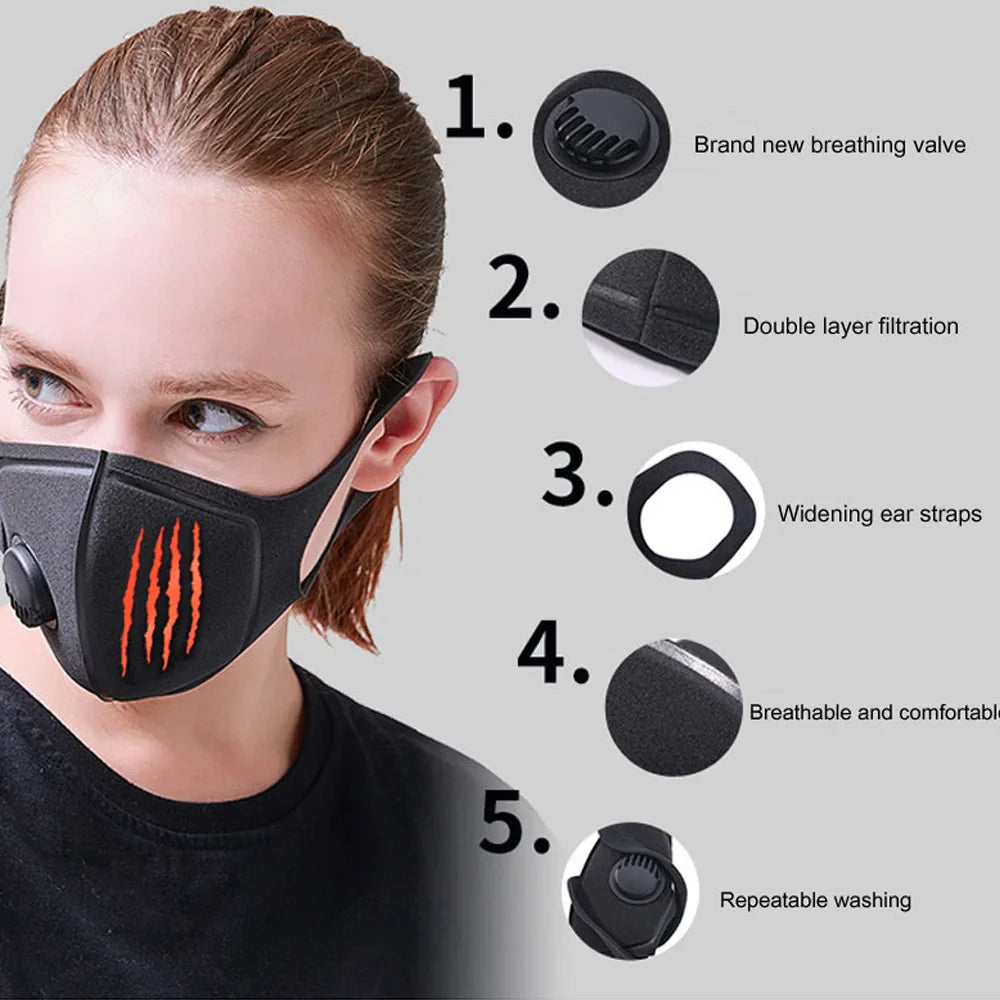 Povei Breathable Dust Face Mask | PM 2.5 Protection Cover