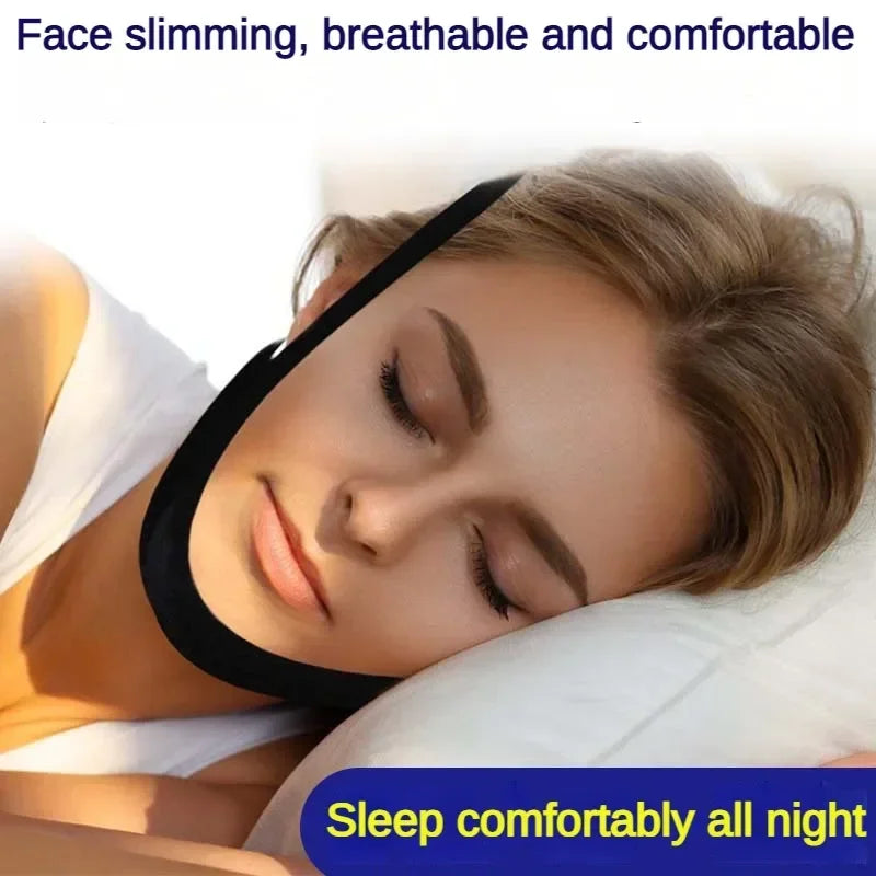 Povei Anti Snore Chin Strap: Stop Snoring Support Jaw Belt for Better Sleep