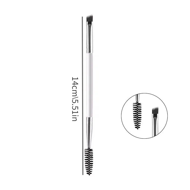 Povei Double-headed Eyebrow Brush: Professional, Multifunctional Makeup Tool for Women