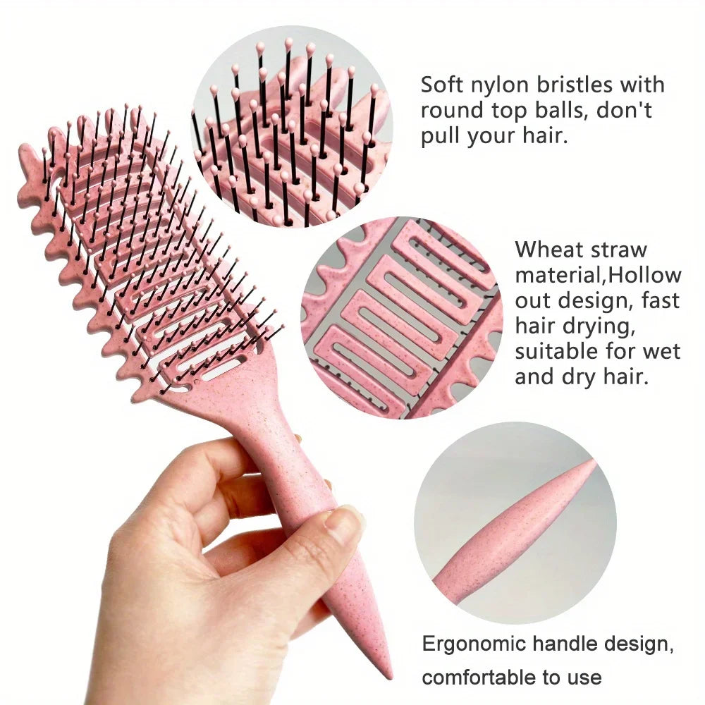 Povei Curl Define Styling Brush for Defined Curls & Tangle-Free Hair