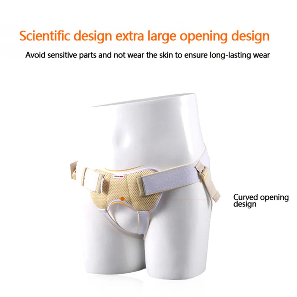 Povei Adjustable Hernia Belt Truss for Inguinal/Sports Hernia Adult Child Groin