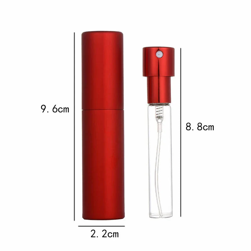 Povei 5ml Refillable Perfume Atomizer Spray Bottle for Travel & Cosmetics