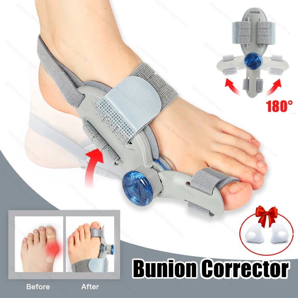 Povei Bunion Corrector & Big Toe Straightener - Adjustable Hallux Valgus Corrector