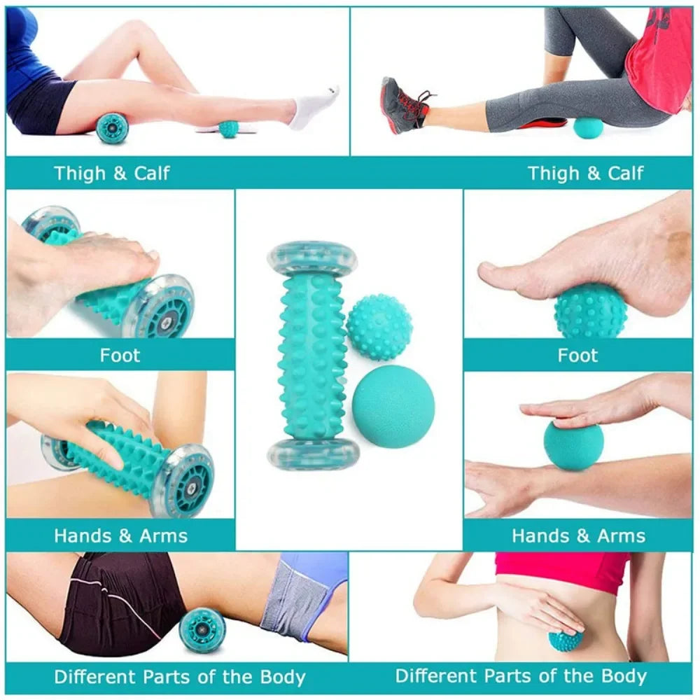 Povei Foot Massager Roller Balls Kit for Deep Tissue Pain Relief