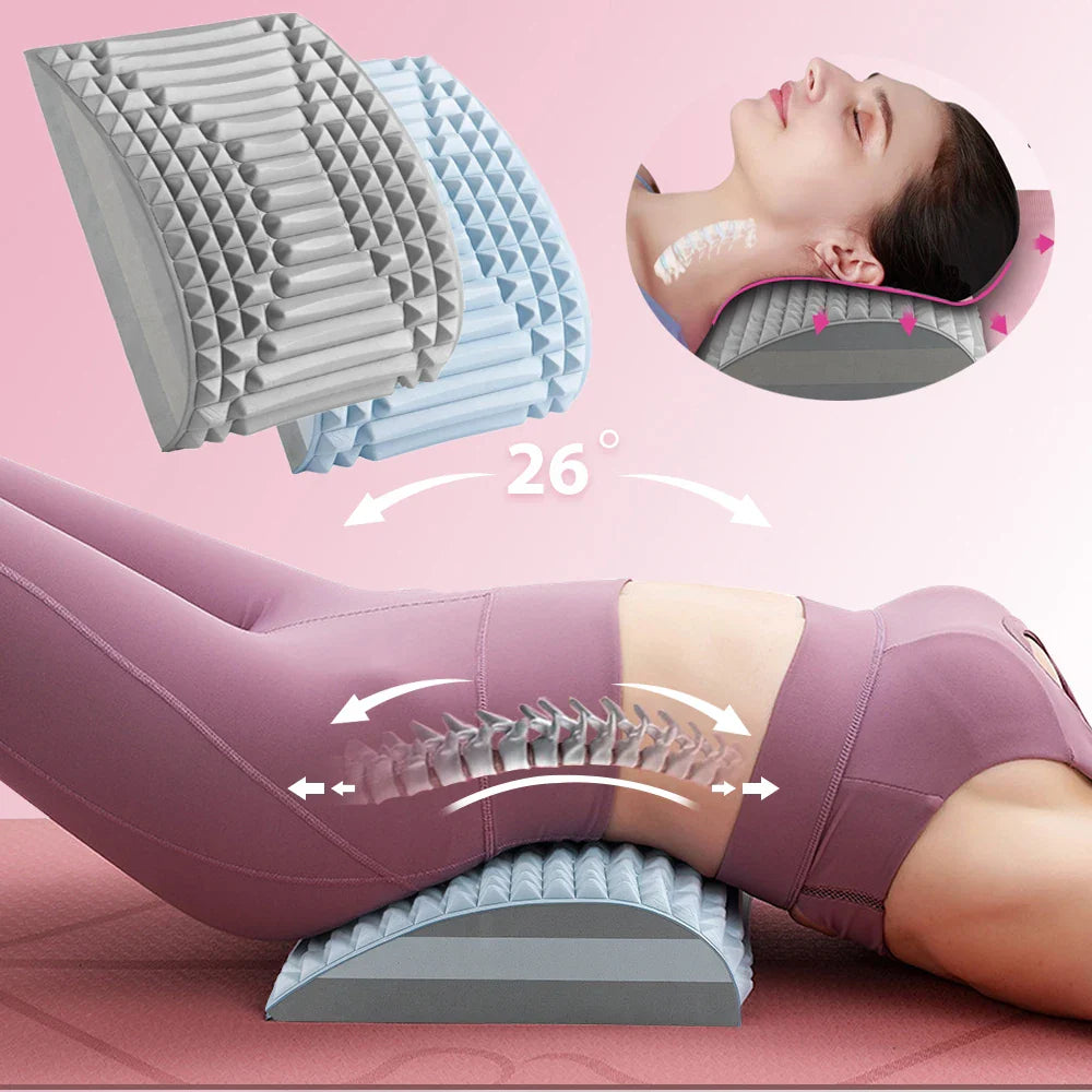 Povei Back Stretcher Pillow for Pain Relief and Relaxation