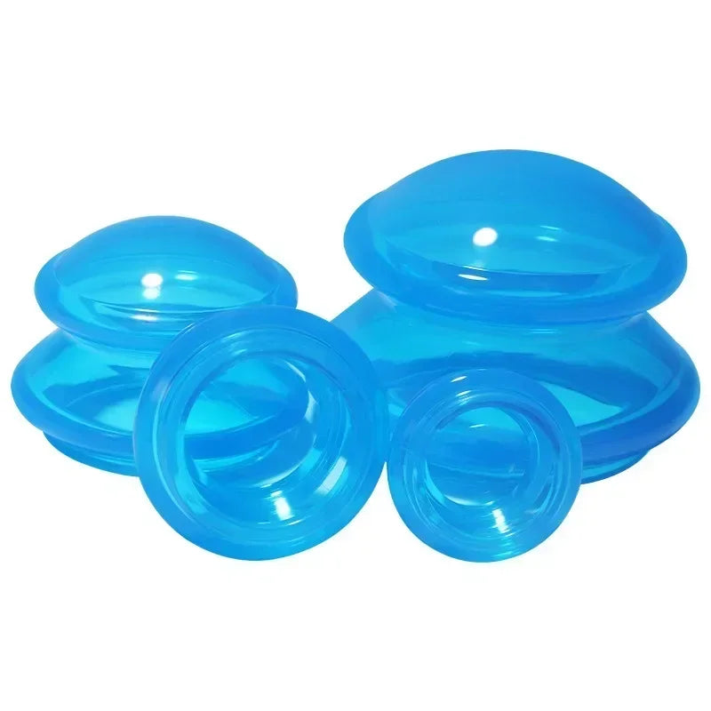 Povei Silicone Cupping Set for Body and Face Massage Therapy