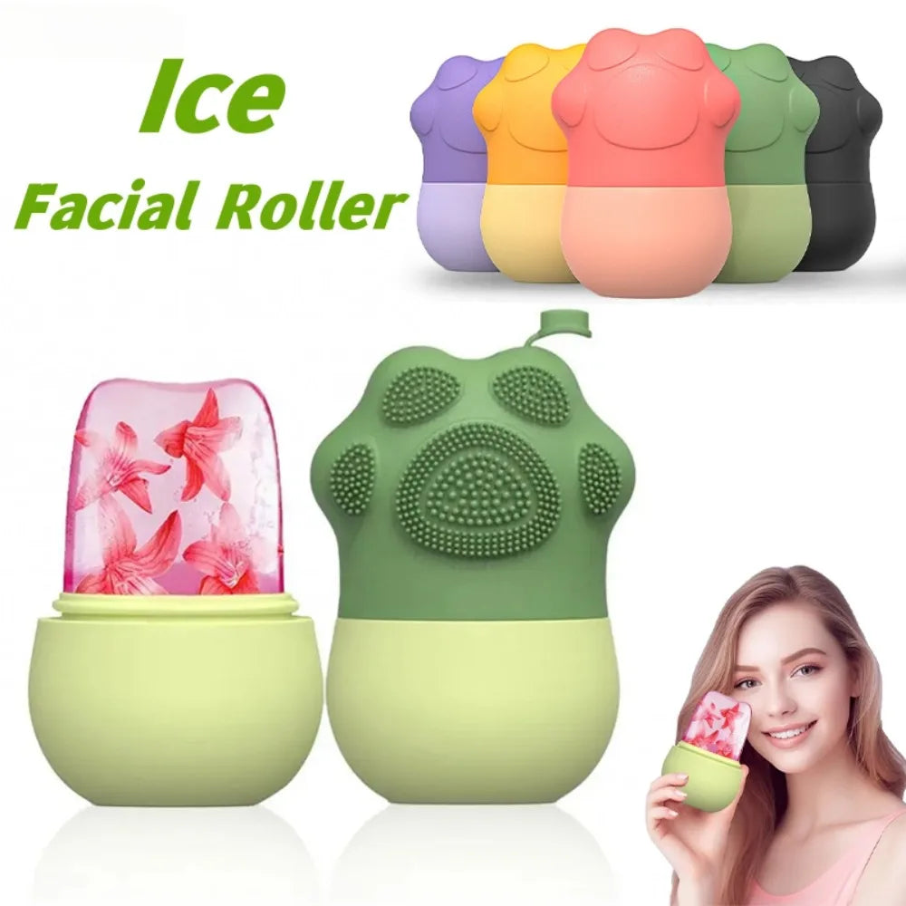 Povei Ice Facial Roller & Globe Balls Massager Beauty Tool