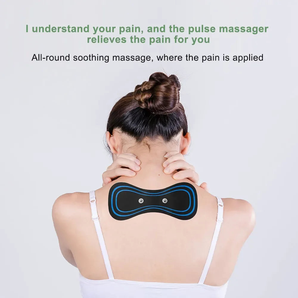 Povei Cervical Massage Pad: Adjustable, Mini for Shoulder, Back, Lumbar Pain