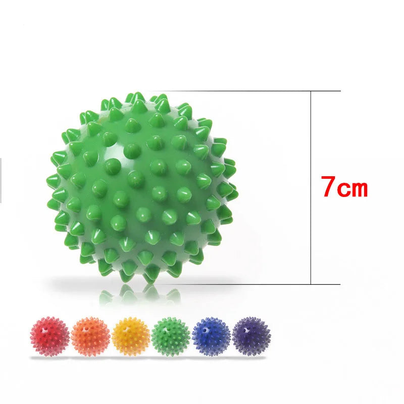 Povei Spiked Massage Ball for Hand Foot Pain Relief & Plantar Fasciitis Trigger Point Massage