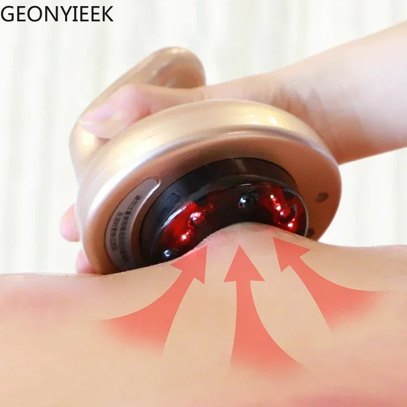 Povei Electric Cupping Massager with EMS, Vacuum Suction, IR Heating - Anti-Cellulite & Slimming