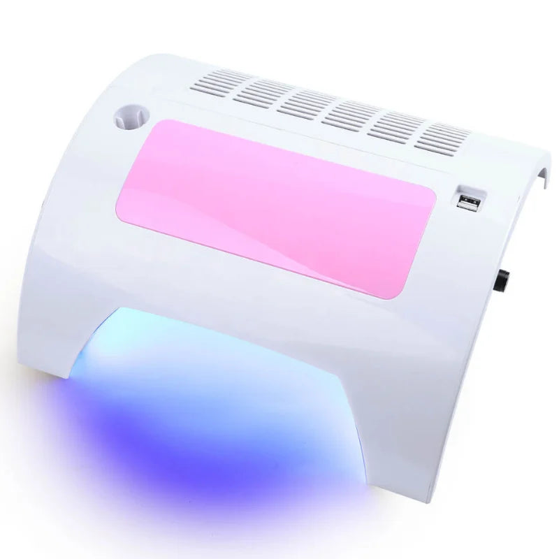 Povei UV Nail Lamp Gel Polish Dryer Electric Drill Dust Collector Manicure Machine