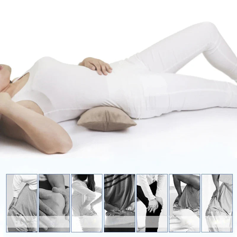 Povei Air Inflatable Lumbar Support Pillow for Lower Back Pain Relief