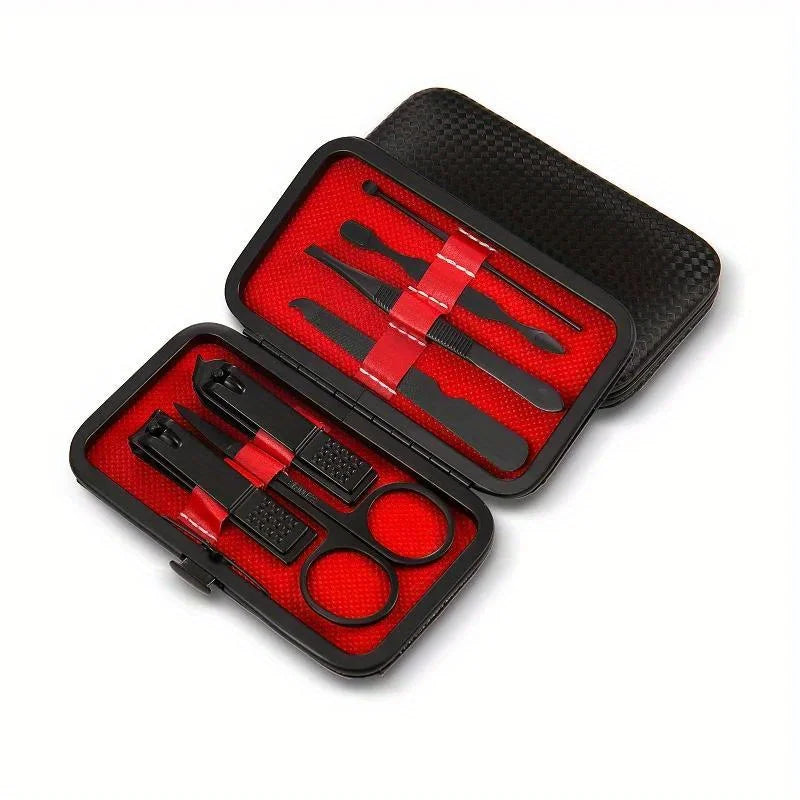 Povei 7-in-1 Luxury Manicure Set – Professional Grooming Kit for Perfect Nails