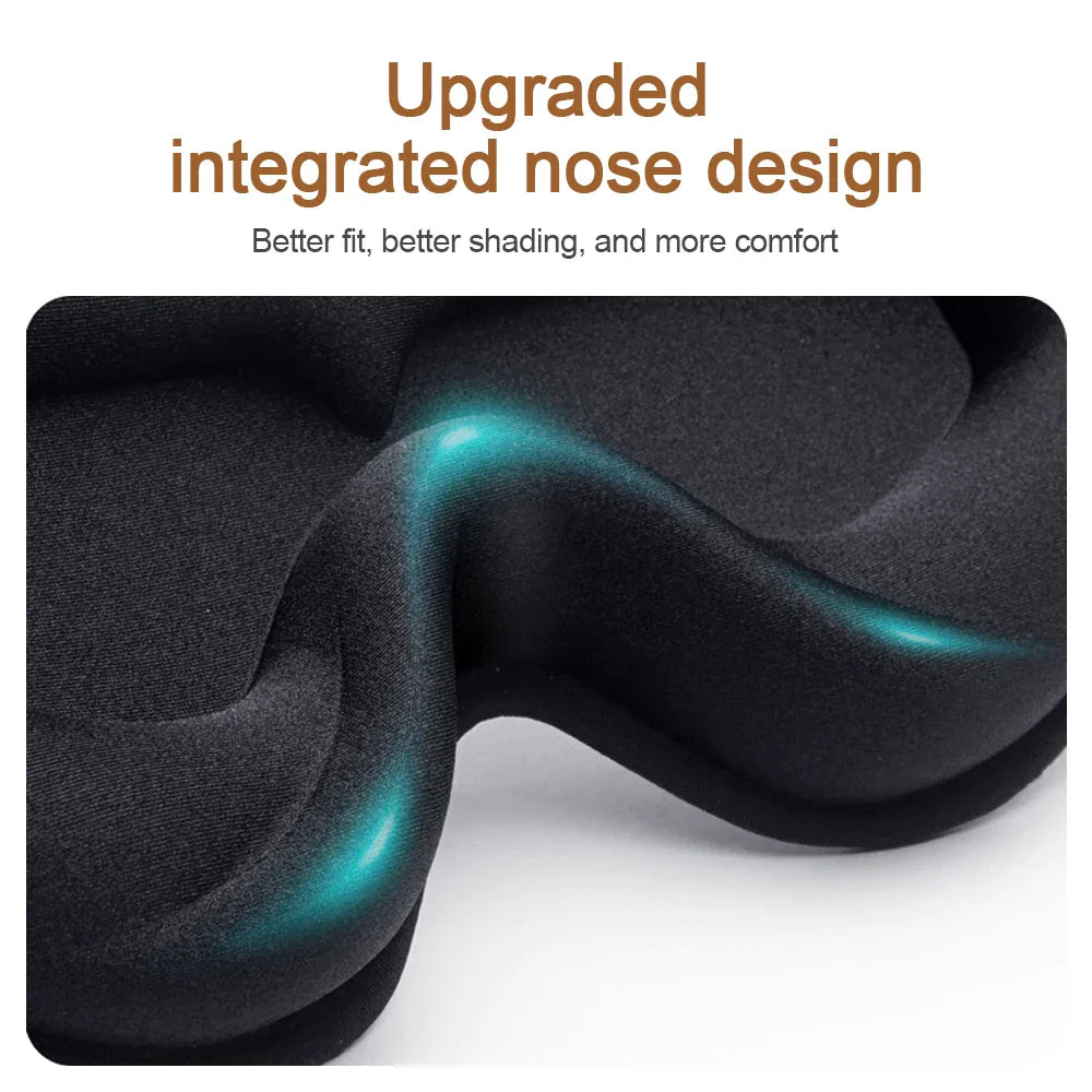 Povei 3D Blackout Sleep Eye Mask for Office Travel and Lunch Breaks