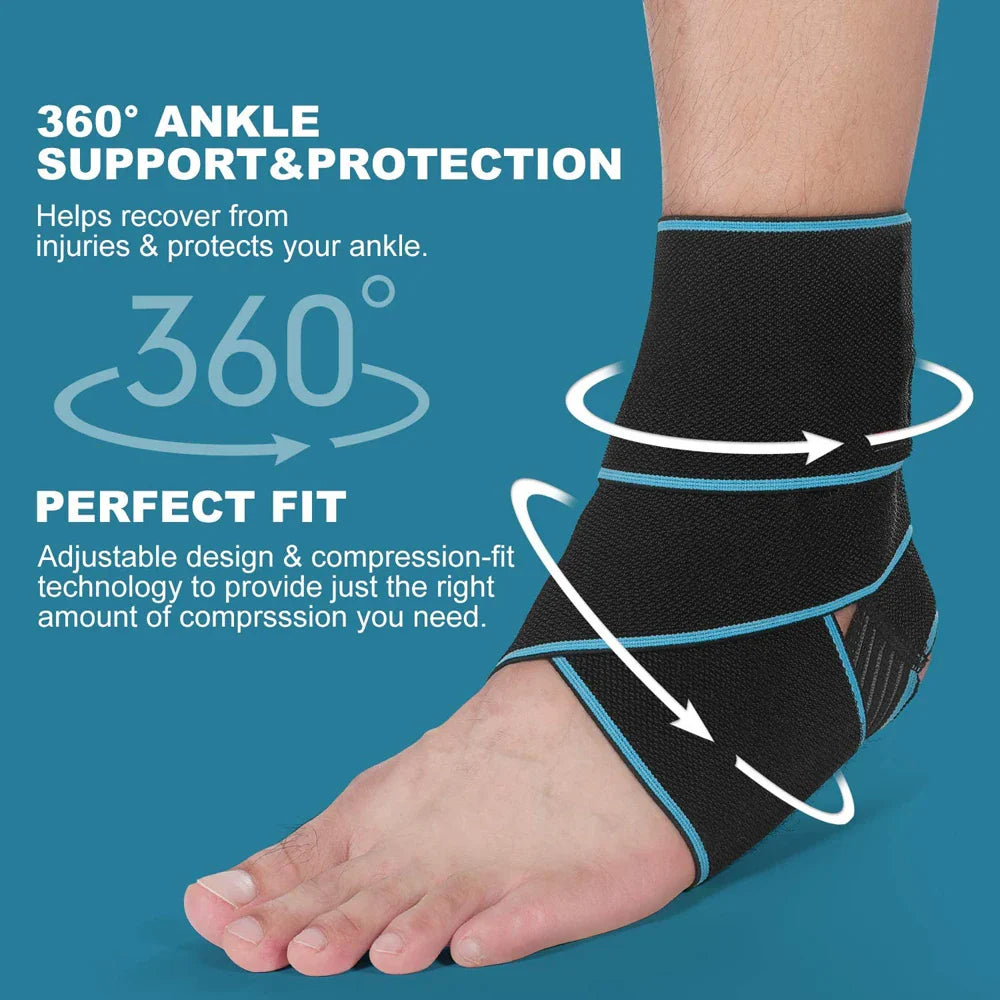 Povei Adjustable Breathable Ankle Support Strap for Heel Pain Recovery