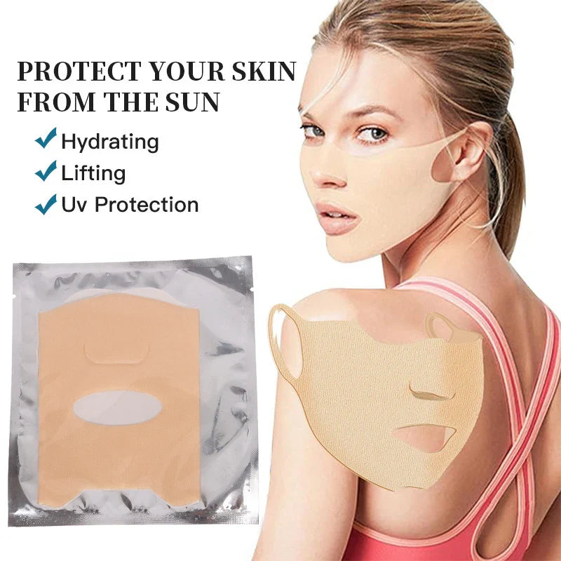 Povei UV Face Patch Golf Sun Protection Stickers - Moisturizing Gel Eye Mask