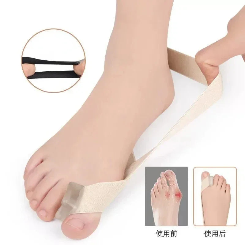 Povei Hallux Valgus Corrector & Toe Separator for Pain Relief and Straightening