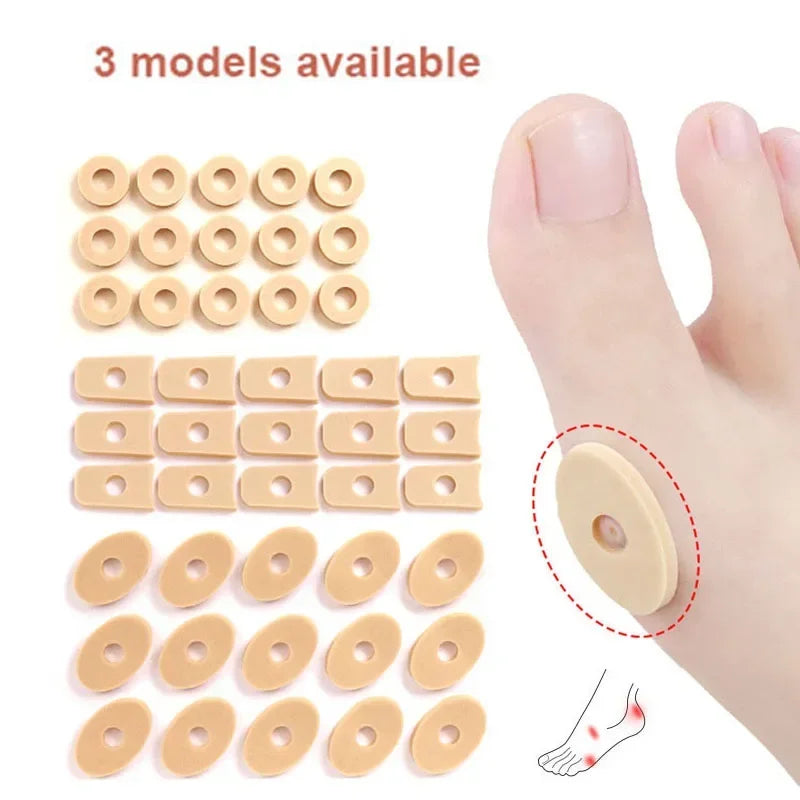 Povei Callus Cushions Heel Pad Foam Toe Corn Bunion Protectors