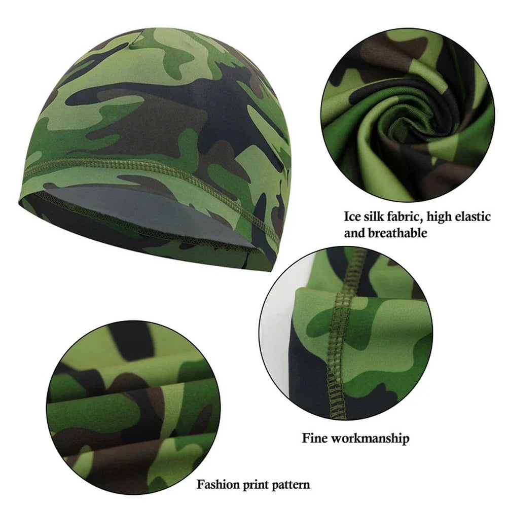 Povei Cooling Cap Helmet Liner | Sweat Wicking Beanie for Cycling, Running, Motorcycle