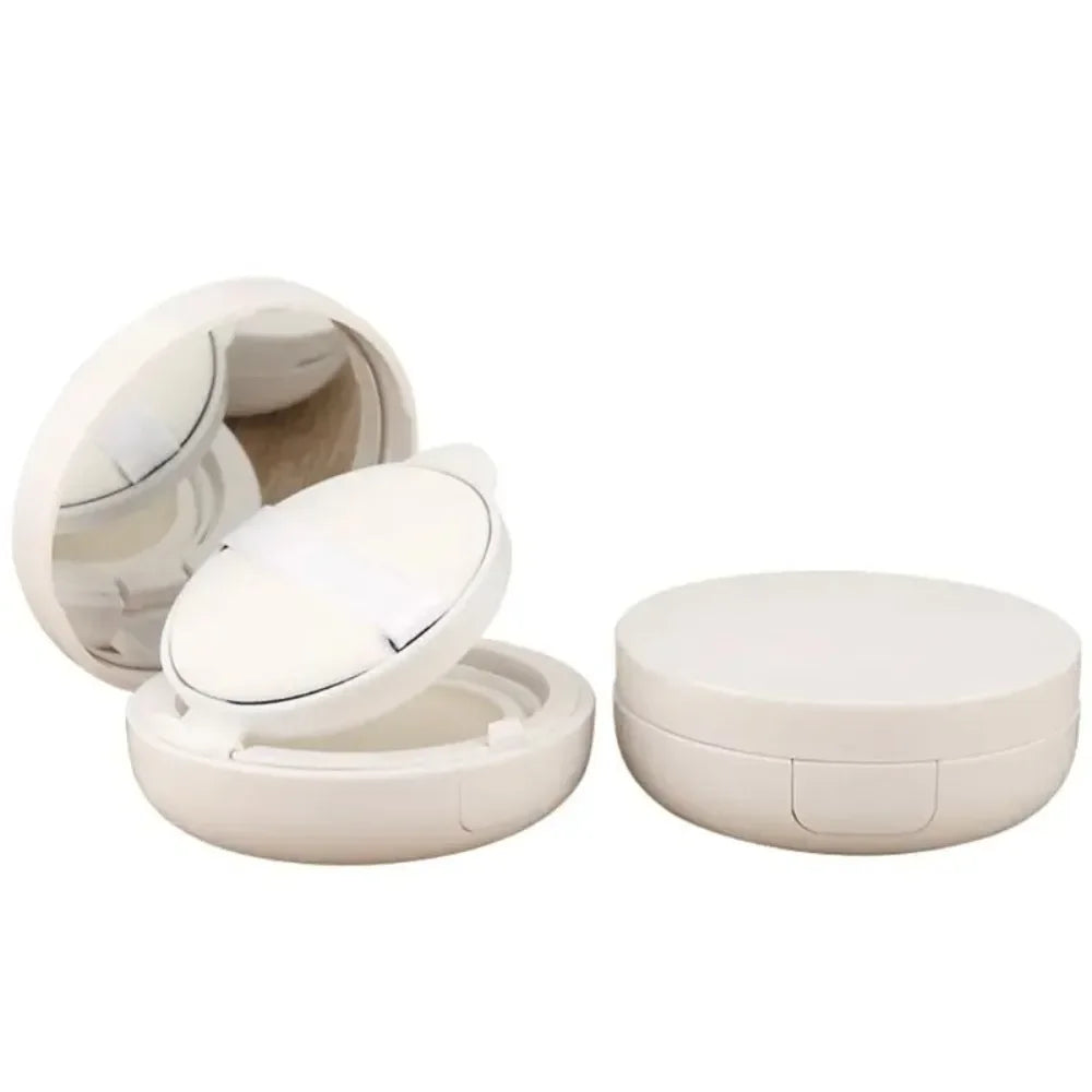 Povei Air Cushion Puff Box with Sponge and Mirror