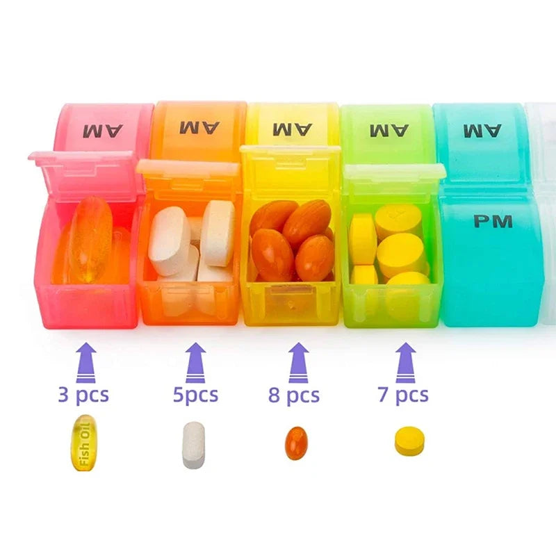 Povei 32-Slot Monthly Pill Organizer