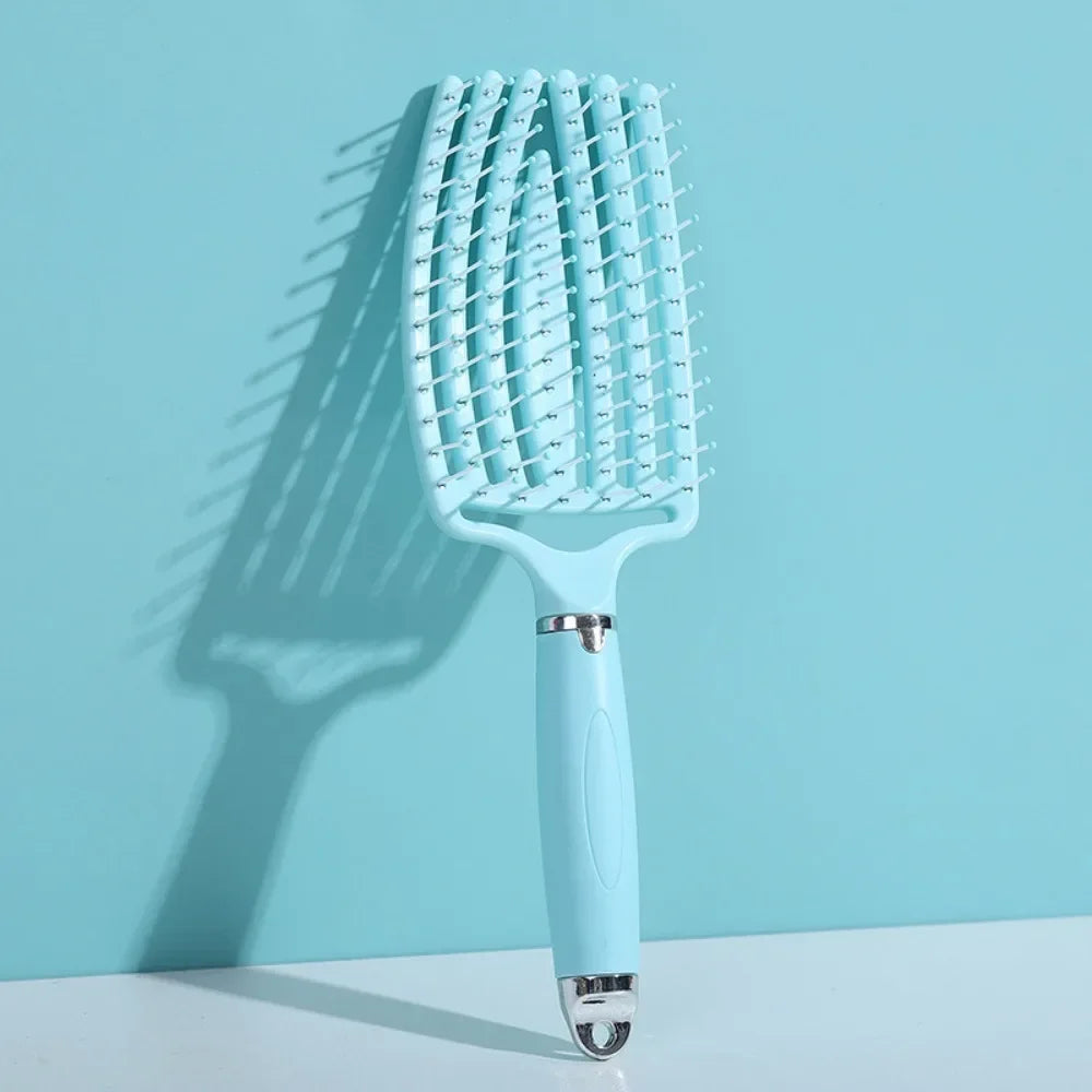 Povei Detangling Scalp Massage Hair Brush for Women - Hollow Out Design