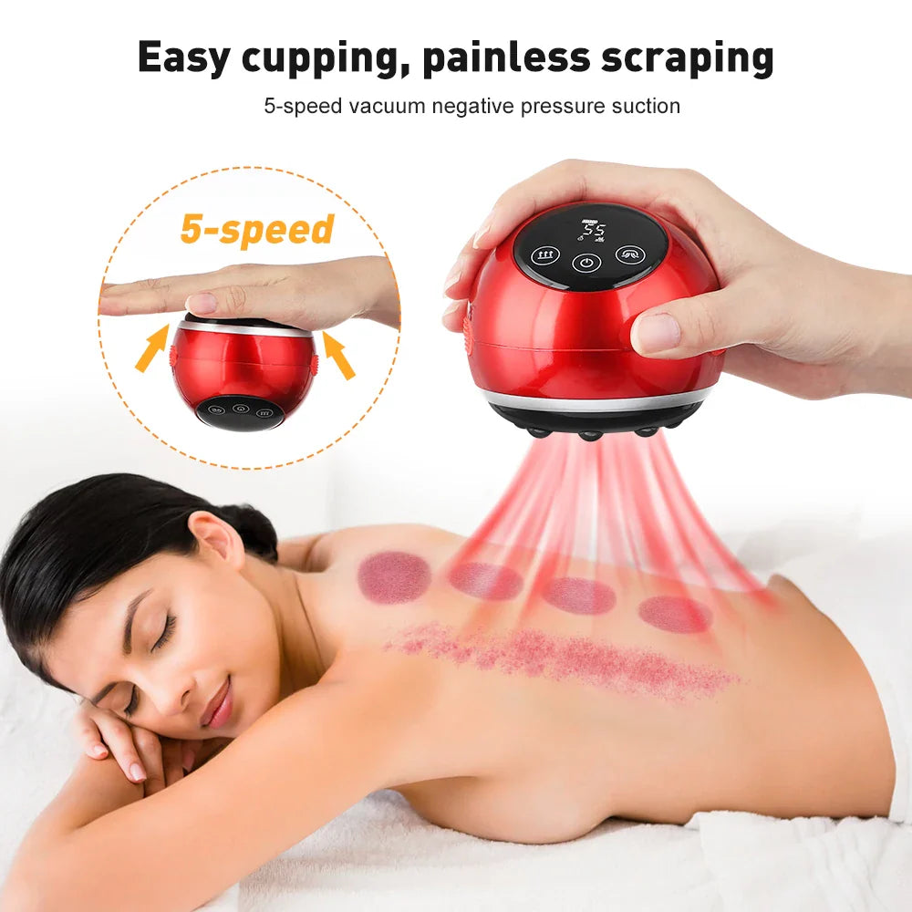 Povei Electric Cupping Massage Device - Body Back Neck Arm Massager