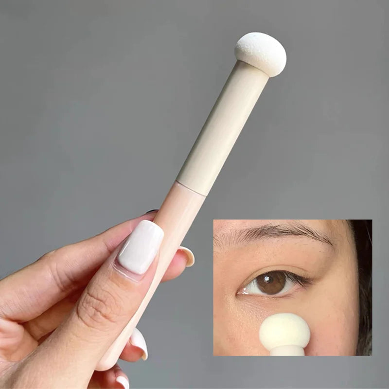 Povei Concealer Brush with Mushroom Sponge Head for Flawless Face Makeup