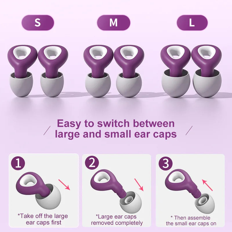 Povei Noise Reduction Earplugs Set for Sleeping and Protection