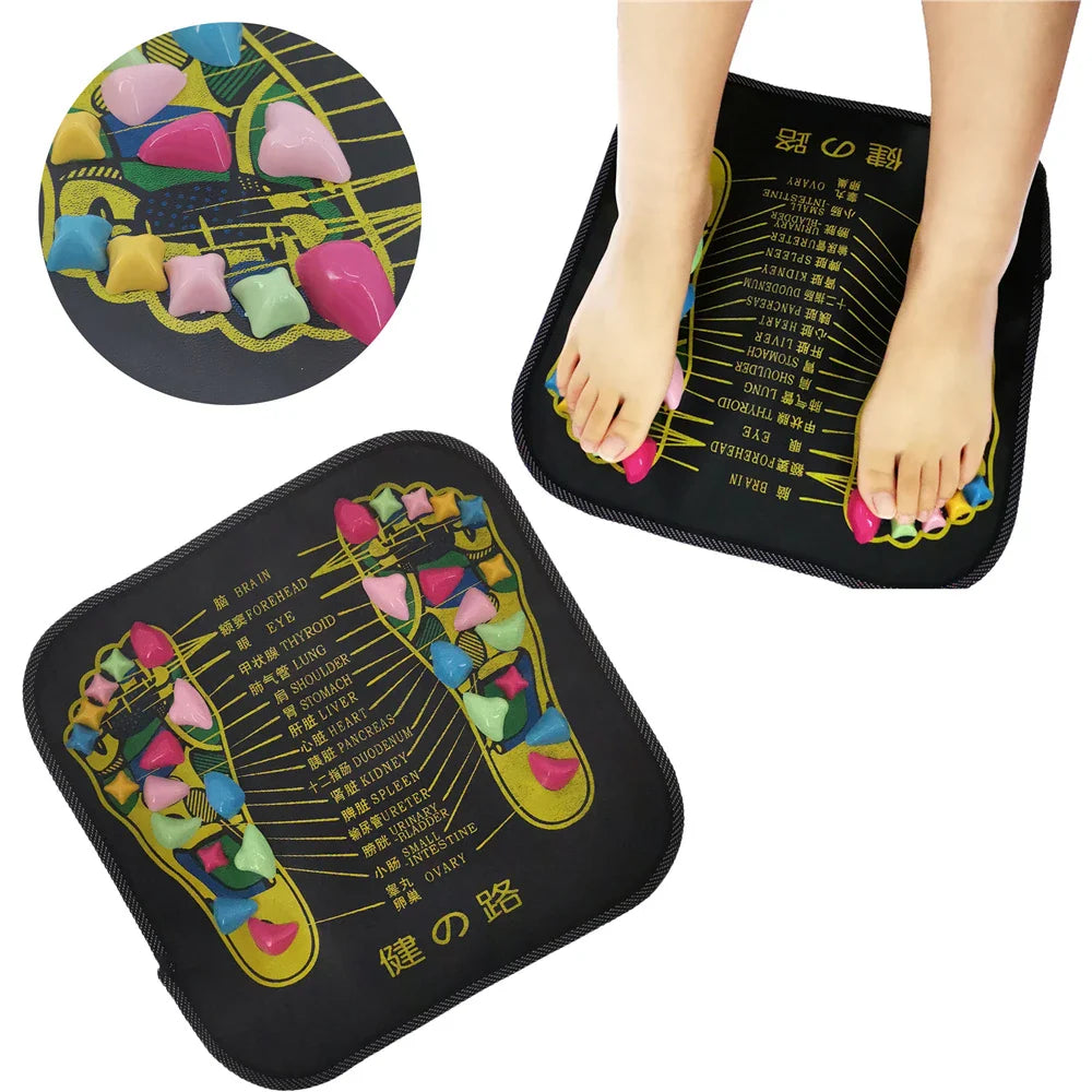 Povei Cobblestone Foot Massager Pad - Relax Body, Improve Health