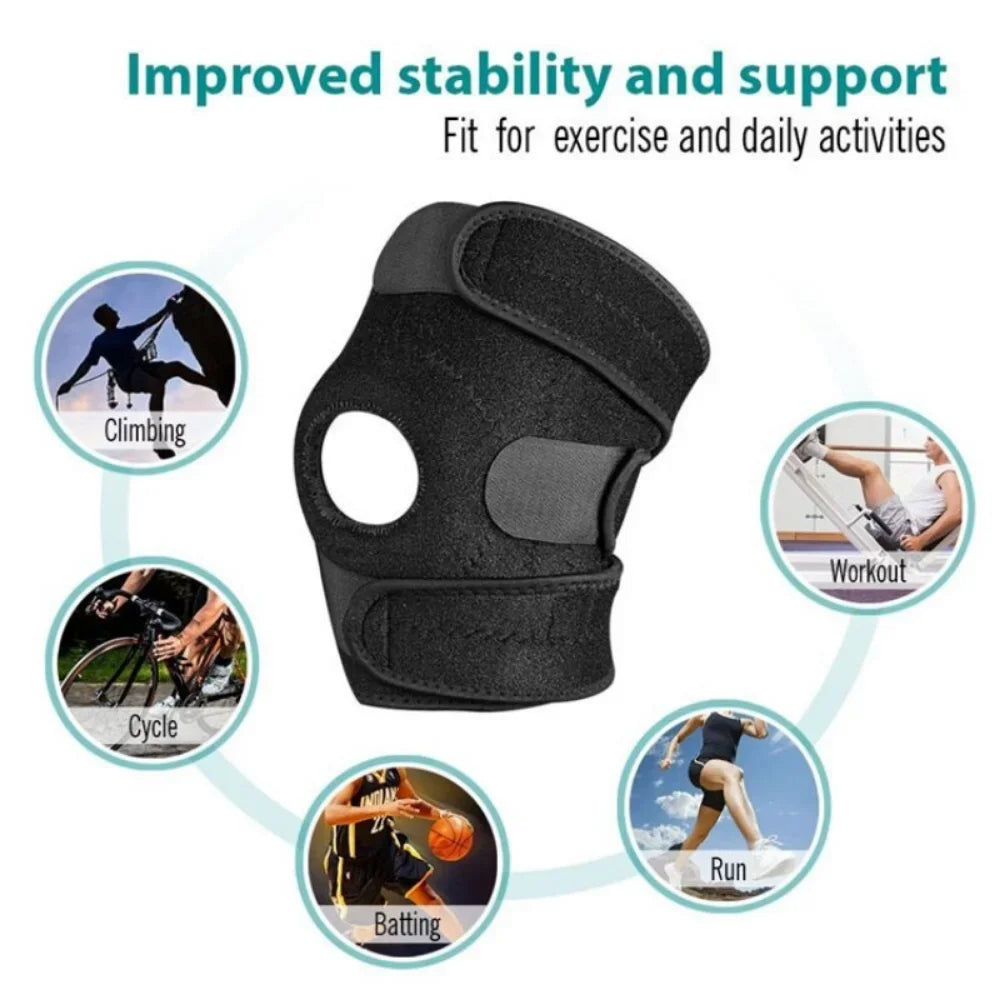 Povei Sports Knee Support Patella Belt Elastic Bandage Strap Protector