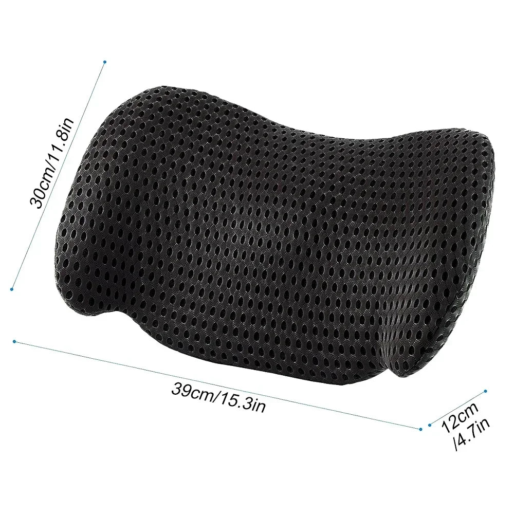 Povei Memory Foam Lumbar Support Pillow for Pain Relief in Multiple Seating Options