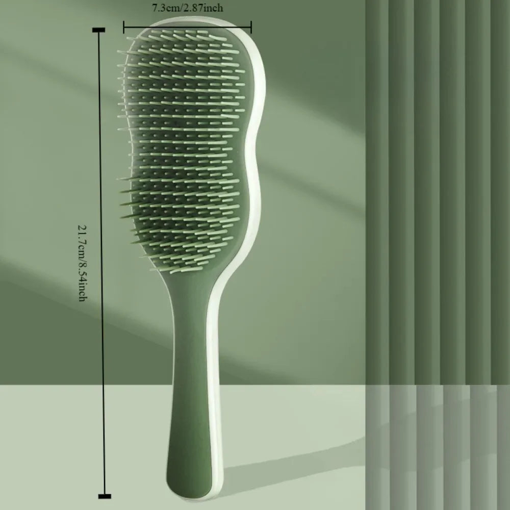 Povei Air Cushion Comb: Long Hair Straightening & Fluffy Design for Massage and Styling