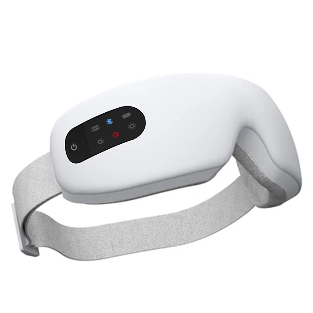 Povei Bluetooth Eye Massager: Relaxing Vibration & Heat Therapy for Eye Strain, Better Sleep