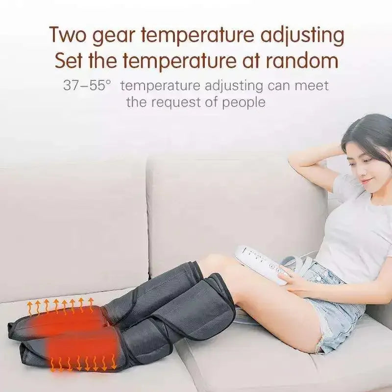 Povei Leg Massager for Circulation, Muscle Relaxation & Lymphatic Drainage