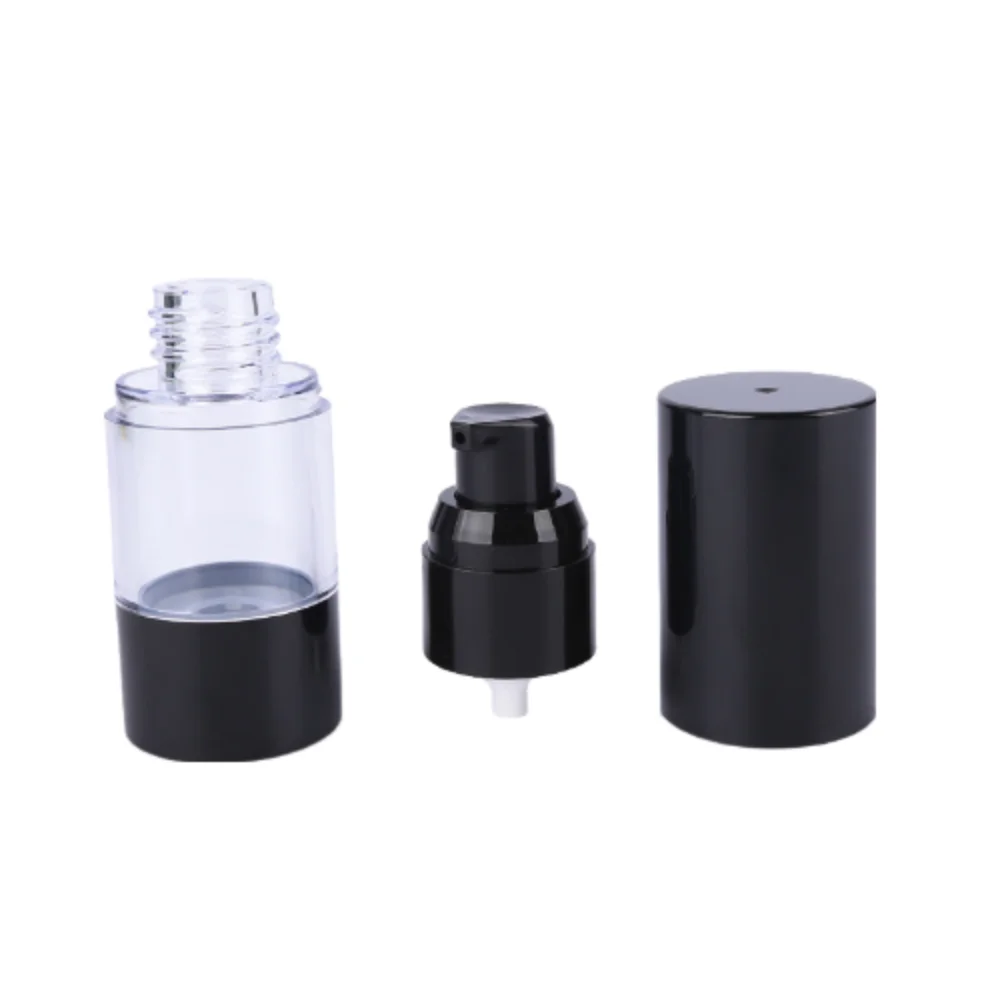 Povei Airless Pump Lotion Bottles: 15ml, 30ml, 50ml - Portable Cosmetic Containers