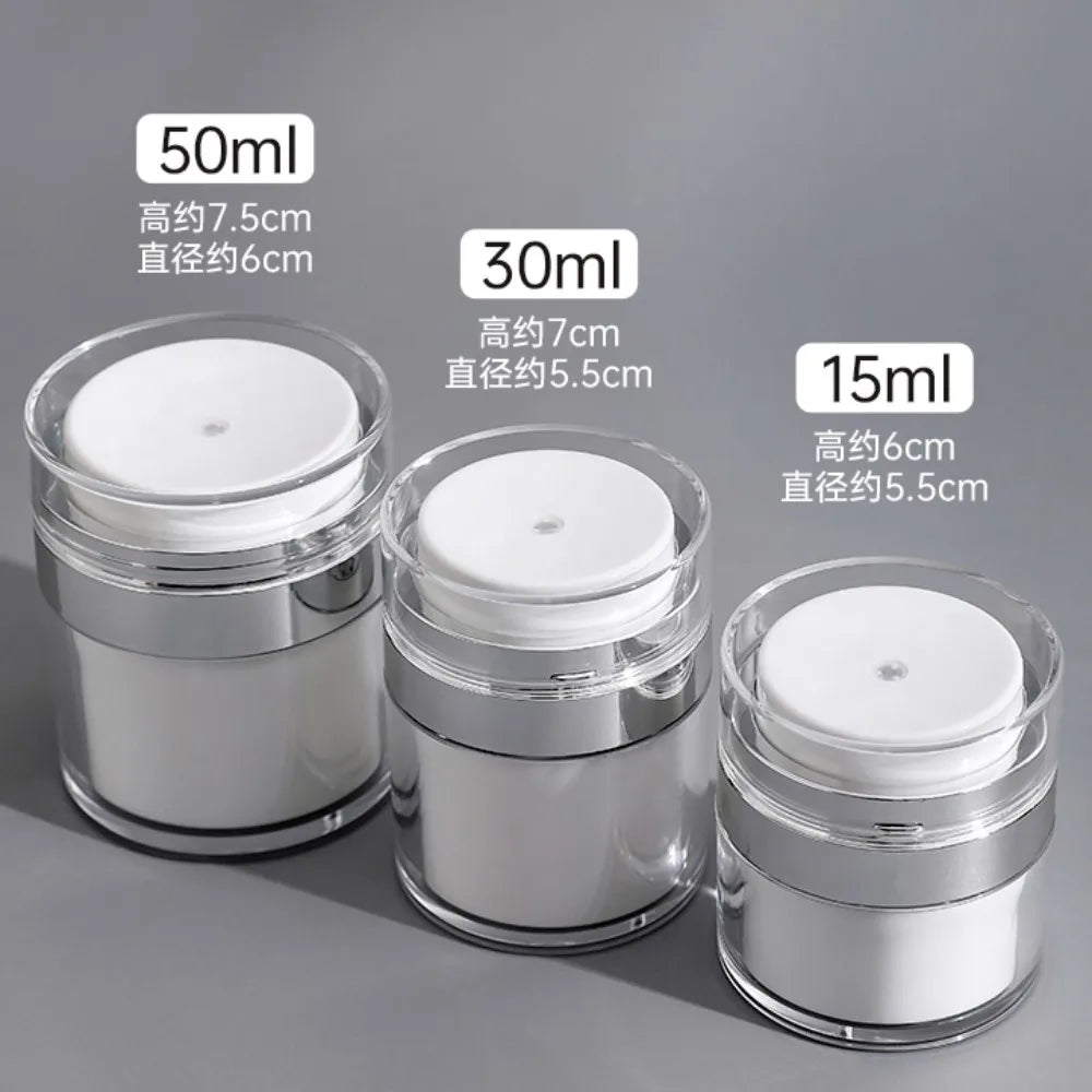 Povei Airless Pump Jar for Dispensing Cream and Moisturizer