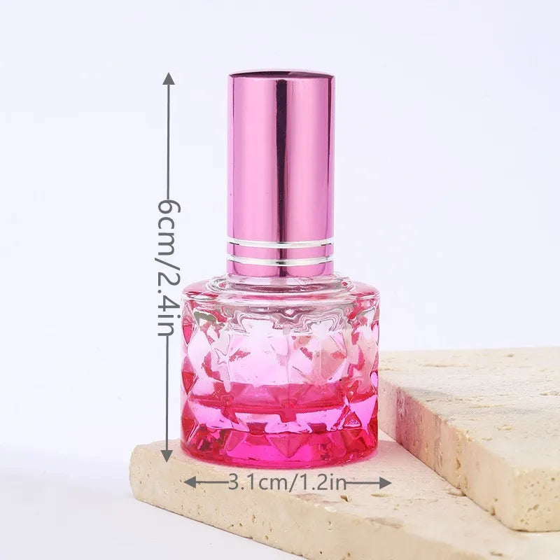 Povei 10ml Colored Glass Perfume Spray Bottle Portable Travel Atomizer