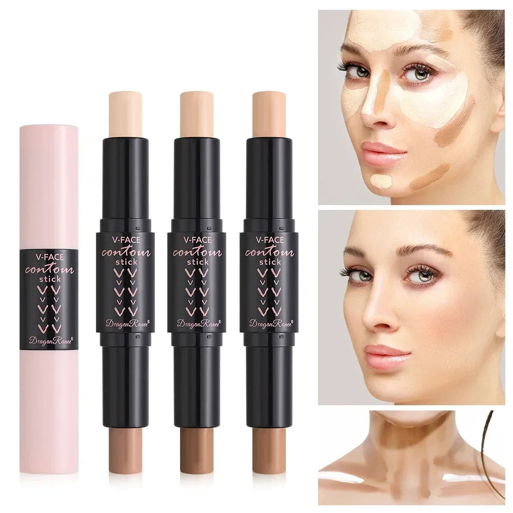 Povei Contour Highlighter Stick Matte Concealer Pencil Makeup Pen