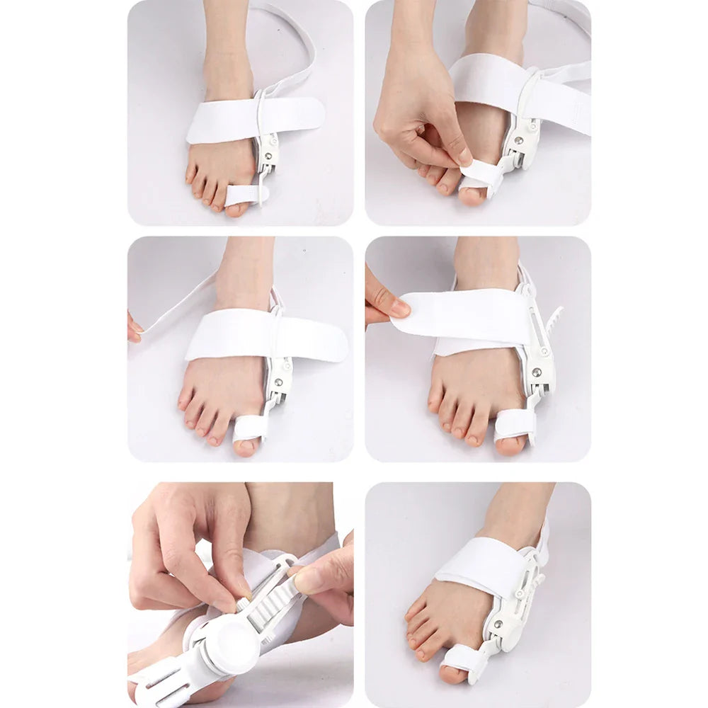 Povei Bunion Corrector Orthopedic Toe Straightener Splint with Separator for Bunion Relief