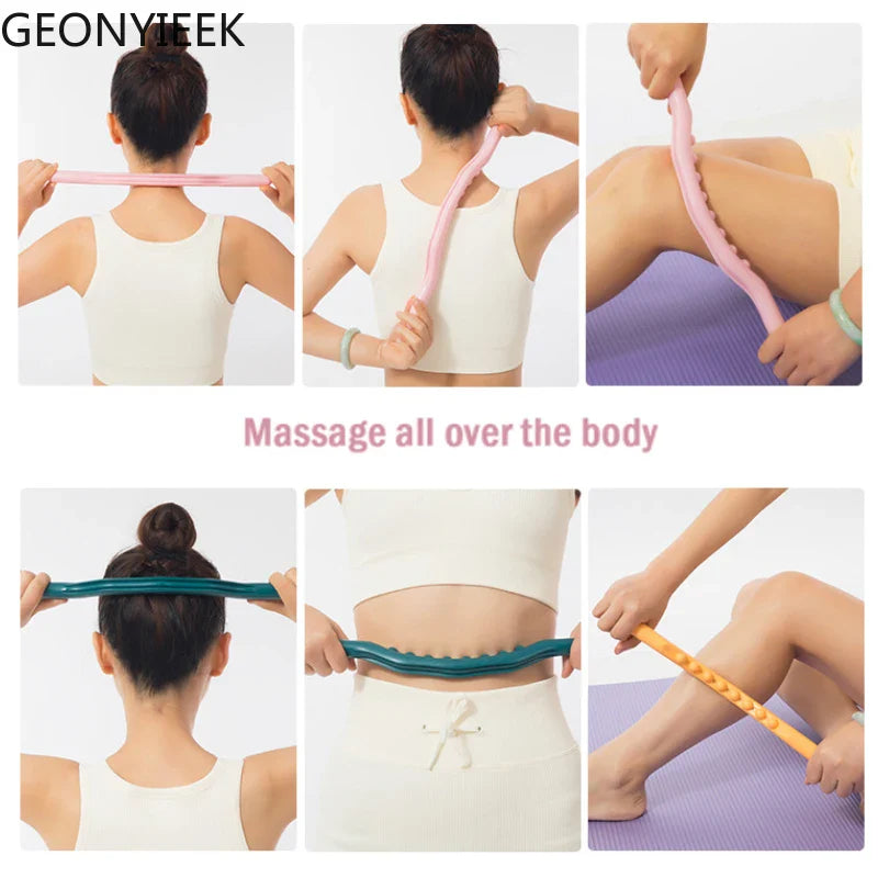 Povei Gua Sha Rolling Bar Massage Stick for Whole Body Scraping Treatment