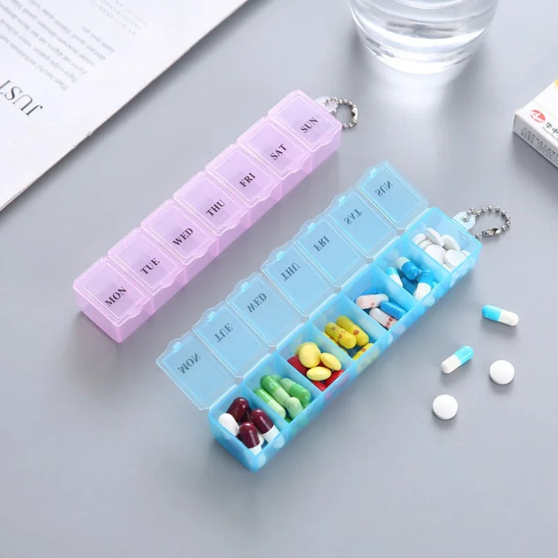 Povei Weekly Pill Storage Organizer Case Splitter - 3 Colors