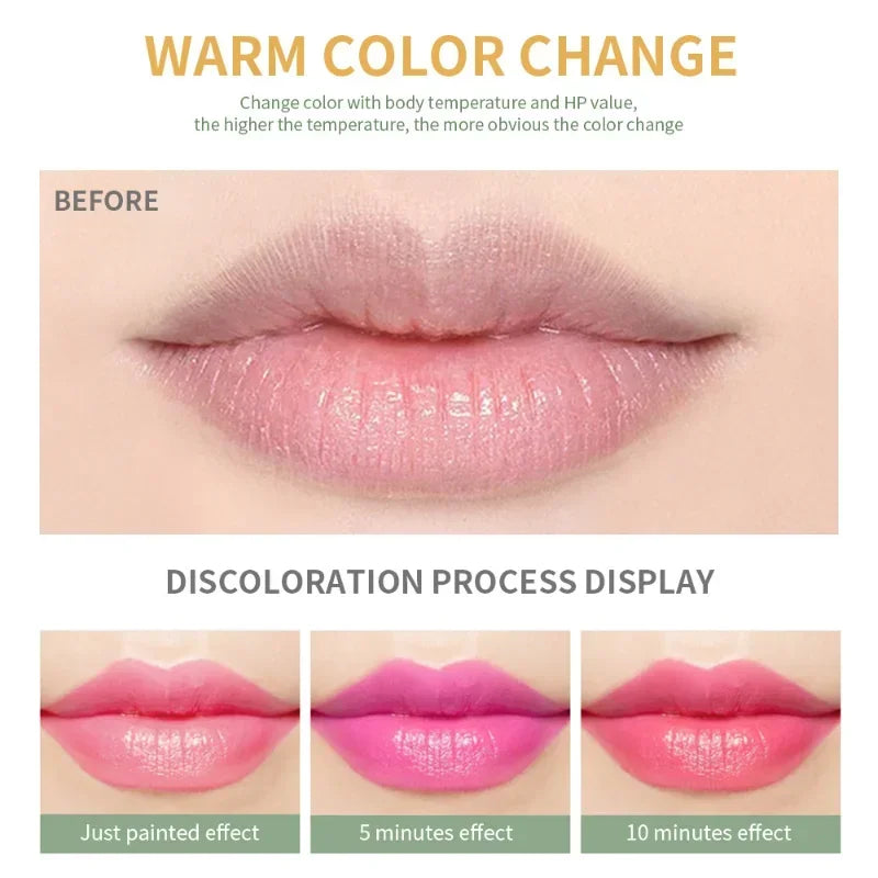 Povei Aloe Vera Lipstick: Long Lasting Color Changing Lip Balm