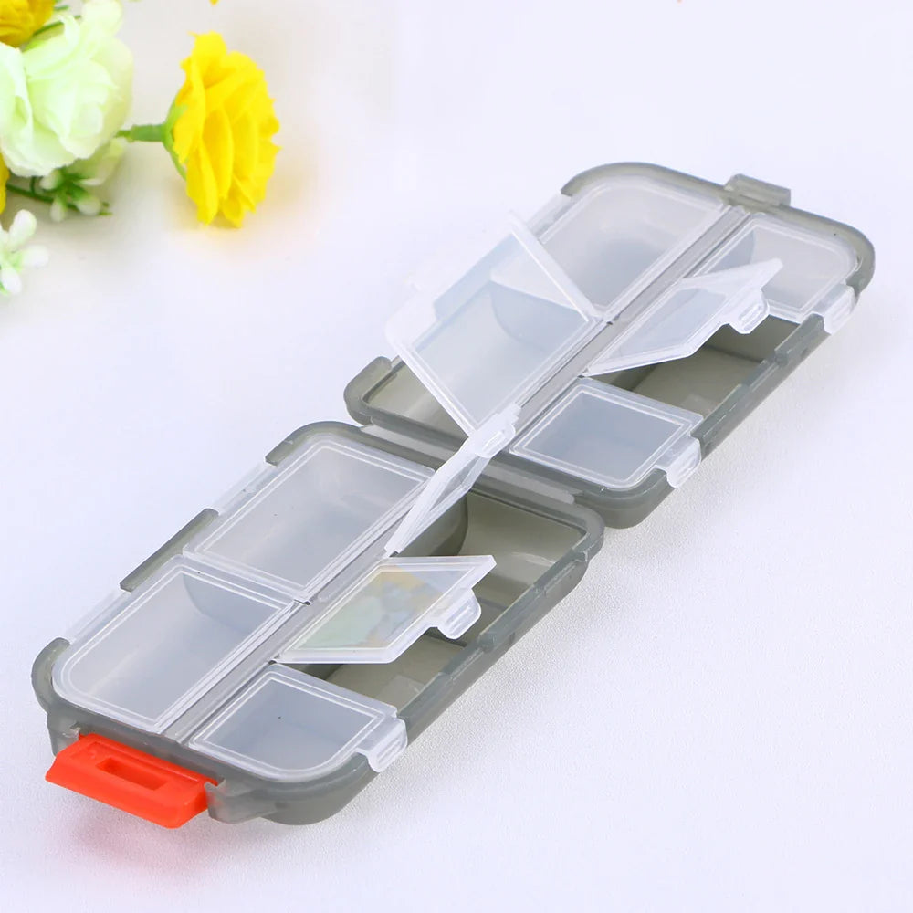 Povei Daily Pill Case Moisture-Proof Portable Organizer for Medicine & Vitamins