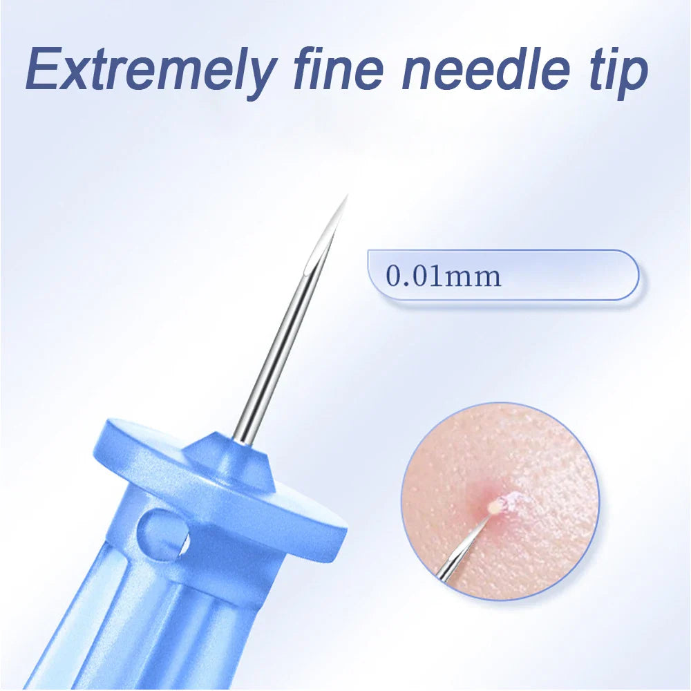 Povei Blackhead Remover Acne Needle Tool Disposable Needles Skin Care Beauty Tool